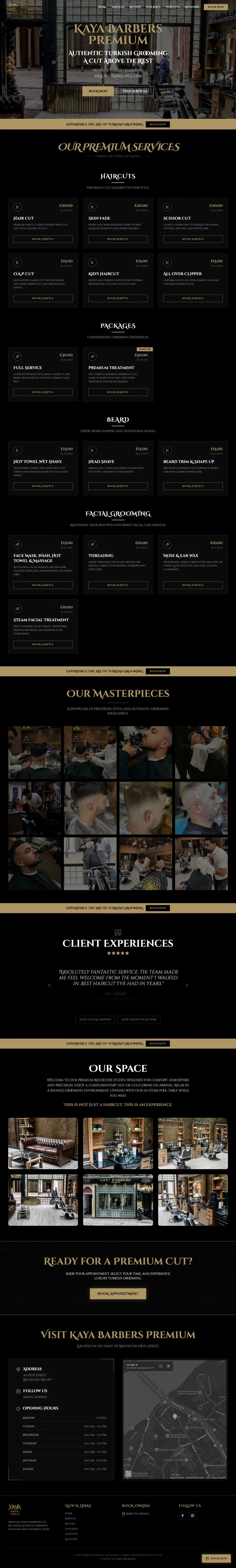 Turkish barbershop website
